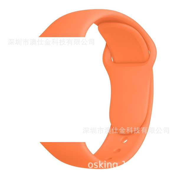Klockarmband för Apple Watch iWatch 38/40/41/42 S10 M/L Fräsch Orange