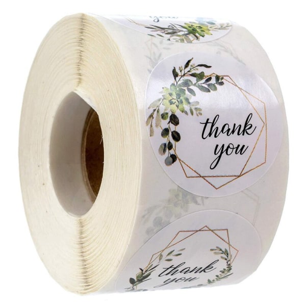500 stk. runde etiketter håndlavet kraftpapir emballage klistermærke til slikpose gaveæske pakkepose bryllup tak klistermærker handmade with love