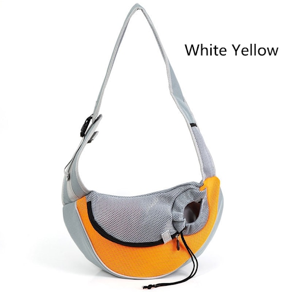 Husdjursvalp Bärväska S/L Utomhus Rese Hund Axelväska Mesh Oxford Enkel Sling Handväska Komfort Tote Väska Andningsbar Kattväska Red S