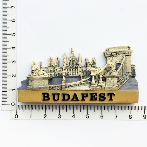 Jääkaappimagneetit Unkari Budapest Turismi Matkamuisto hartsiaskartelu UV-tulostettu maisema jääkaappimagneettitarrat kodin sisustus Budapest 2