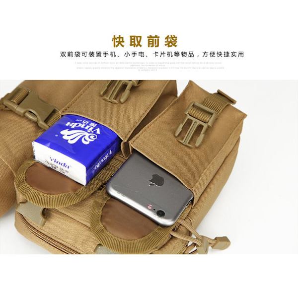 Rese-fickväska Utomhus Sport Polyamider och Nylon Messenger-väskor Army Green Standard size
