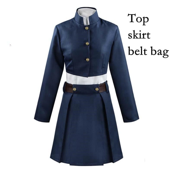 Jujutsu Kaisen Kugisaki Nobara Cosplay Dräkt Uniform Halloween Dam Toppkjol Midjeväska Full Set Kostymer style3 XXL