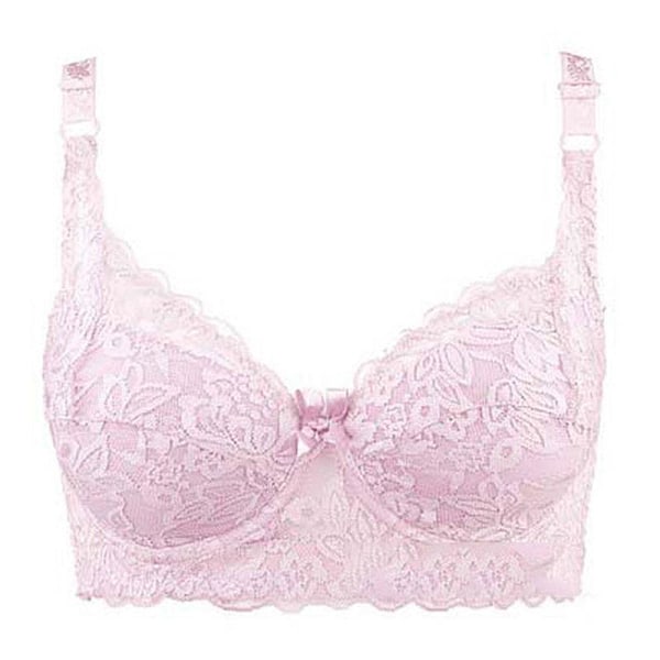 Naisten pitsiliivit Push Up seksikkäät rintaliivit naisille Iso koko Erittäin ohuet alusvaatteet C D White 42C