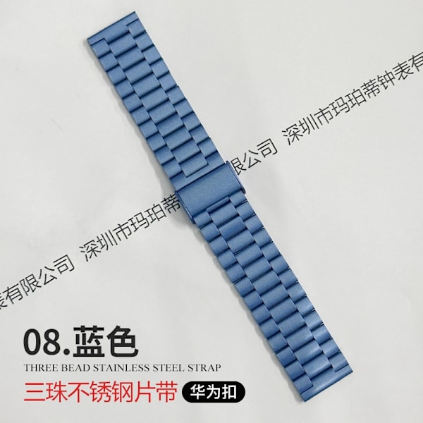 Klockarmband för Apple Watch iWatch för 1-9 generationer: 38/40/41/S10 42mm 8 blått Huawei spänne