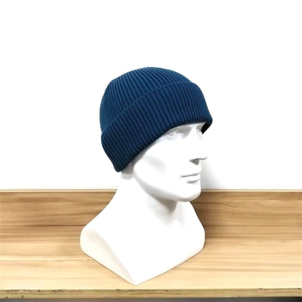 Strikket lue for menn Akryl og bomull Strikket lue Flens Vinter Utendørs Varm lue Par Strikket lue Rice Adjustable