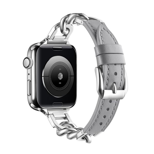 Kellon ranneke Apple Watch iWatch S-koolle 38/40/41MM harmaa