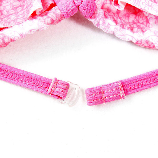 Badedrakt Barne Bikini Jenter Delt Trekant Barn Badedrakt Pink 10 Year140CM