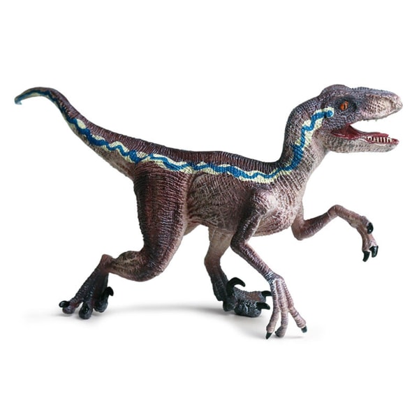 Simuleringsdjurfigur för barn Realistisk Jurassic Dinosaurievärld Modell Leksak Raptor Födelsedagspresent För Pojkar Pedagogisk Red