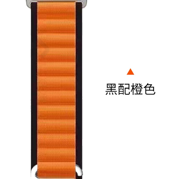 Klockarmband för Apple Watch iWatch 38/40/41MM svart med orange