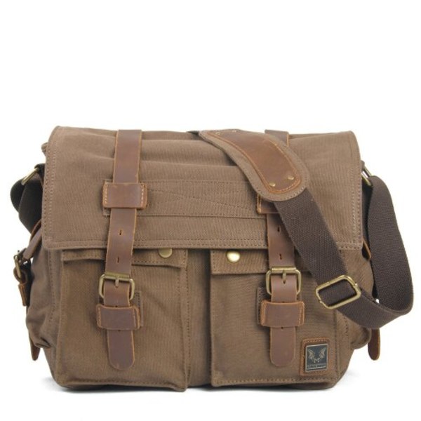 Canvas Läder Herr Messenger Väskor I AM LEGEND Will Smith Stor Axelremsväska Herr Laptop Portfölj Resehandväska Deep coffee