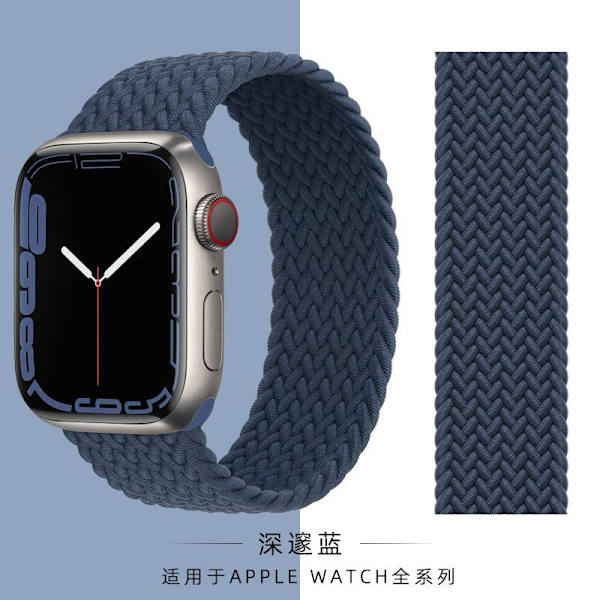 Kellon ranneke Apple Watch iWatch 42/44/45/49MM XS-koodi ultra/1.-8. sukupolvi se täysi sarja yleishihna Syvänsininen