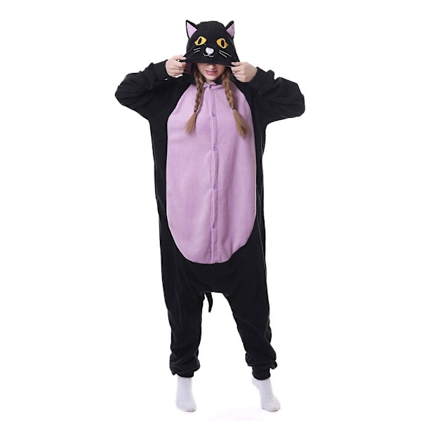 Enhjørning Pyjamas Voksen Dyr Kat Onesie Kvinder Mænd Par Vinter Pyjamas Sæt Natkjole Nattøj Flanel Hjemmetøj as picture2 M