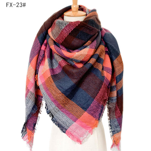 Höst- och vinter Cashmere-liknande Plusstorlek Dubbelsidig Qicaigei Fyrkantig Sjal Dam scarfgirl1124SF 140cm