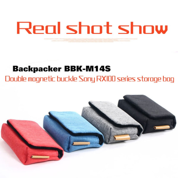 Kameraförvaringsväska Lämplig För Sony RX100 M2 M3 M4 M5 M6 M7 Micro Single Bag Ricoh GR2 GR3 Canon G7X G9X G7X2 Kameraväska Gray