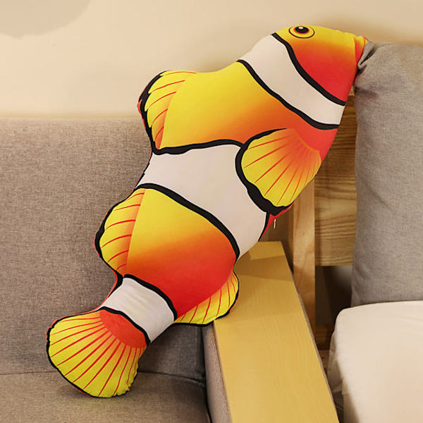 1kpl 30-120cm 3D Simulaatio Kultakala Pehmolelut Täytetty Pehmeä Eläin Karppi Pehmotyyny Luova Sohva Tyyny Lahja Lasten Lelu 40cm 3