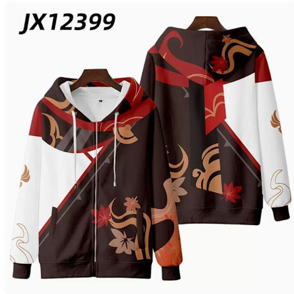 Genshin Impact Kaedehara Kazuha Cosplay Huppari Naiset Miehet Harajuku Collegepaita Katumuoti Hip Hop Villapaita Hupullinen Takki Päällysvaatteet 003 4XL