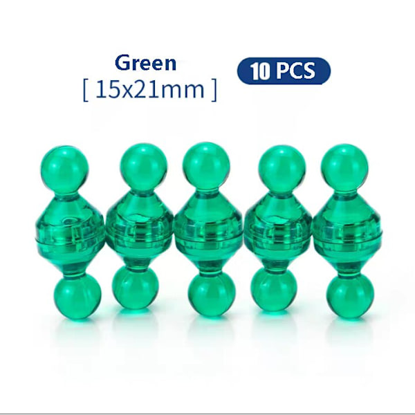 10 st Trycknålar Kontor häftstift Starka Neodymmagneter Konmagneter Supermagnet anslagstavla Schack Magnetiska trycknålar 10pcs crystal 17X11