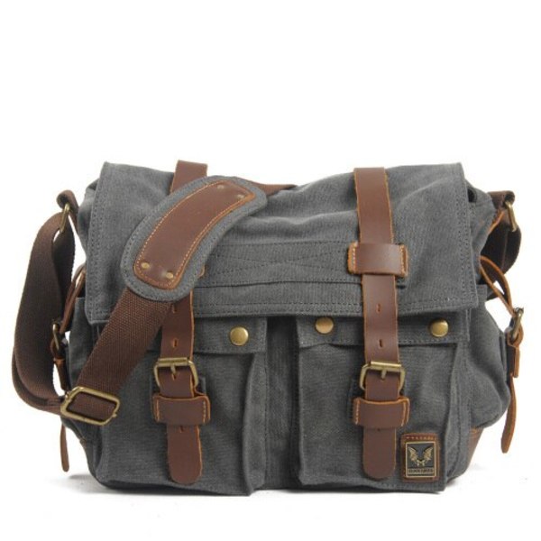 Canvas Läder Herr Messenger Väskor I AM LEGEND Will Smith Stor Axelremsväska Herr Laptop Portfölj Resehandväska Black