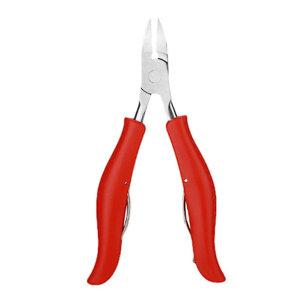Nagelbandsång Nagelknipsare Set Tånagelbandstång Pedikyr Dubbelfjäder Inåtväxt Nagel Böjd Nästång Pink S15 clamp