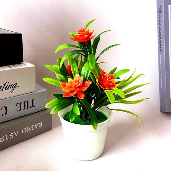Kunstige planter Bonsai Lille træ Potteplanter Boligindretning Bonsai Falske blomster Potteornamenter Bryllupsdekoration Havedekoration 15 United Kingdom