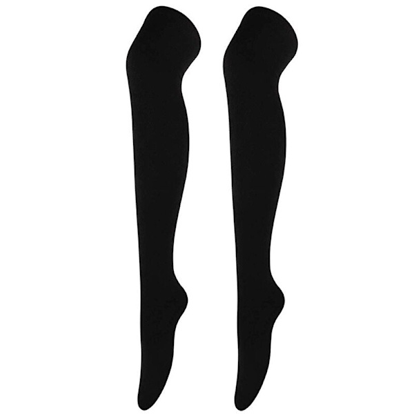 Naisten pitkät sukat syksy talvi korkeat sukat tytöille sopivat kaikkeen polven yli sukat esiintymisasut cosplay lämpimät Dark Grey One Size