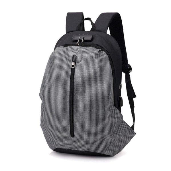 Sport Tålig Swagger Slitstark Väska Polyamider och Nylon Ryggsäck för Resor eller Affärer Light Grey grid