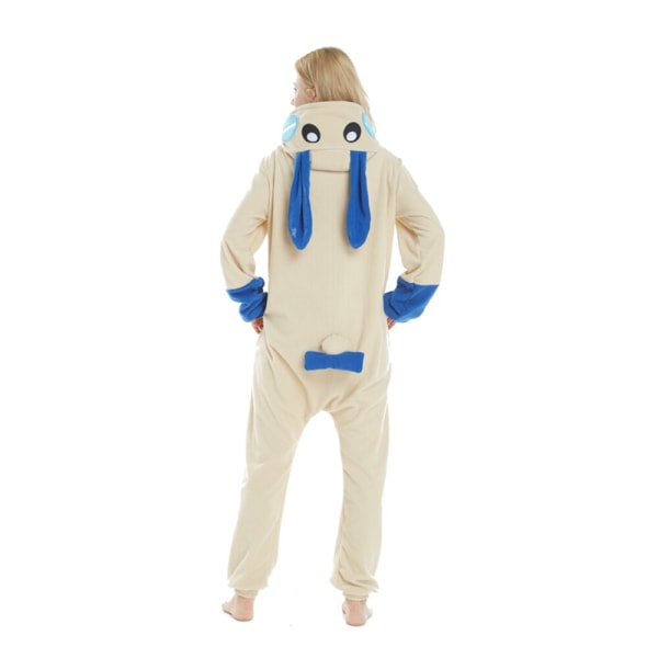 Kanin Tecknad Pyjamas Kigurumis Onesies för Vuxna Kvinnor Vinter Långärmad Nattlinne Hemmakläder Karneval Festival Outfit Flicka blue Rabbit XL(Height 174-183CM)