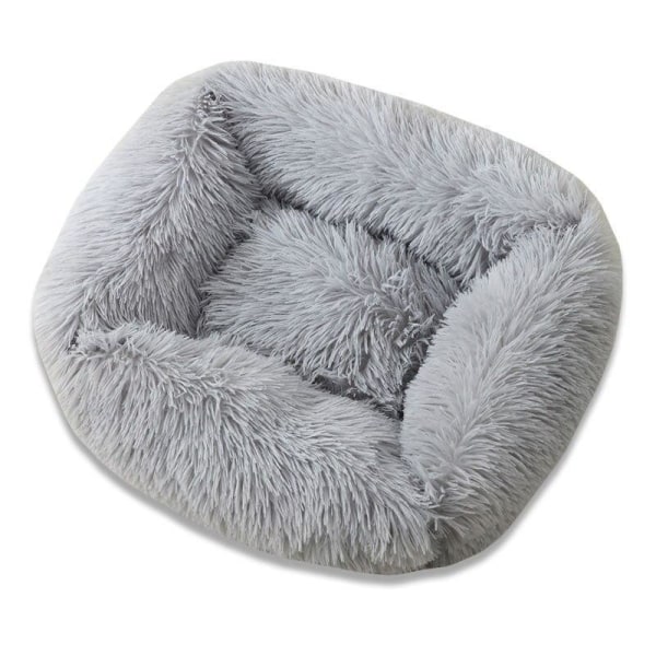 Mjuk Lång Plysch Hundsäng Vinter Kattsäng Chihuahua Yorkie Valpkudde Liten Hundsäng Varma Husdjurssoffor För Hundar Katter Khaki XS