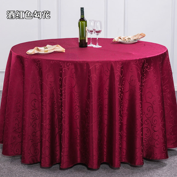 Hotellihäät Pöytäliina Ravintola Ruokasali pyöreä Pöytä Virkattu Pöytäliina pyöreä Päivänsäde Pöytäliina Bright red Round 3.2 m