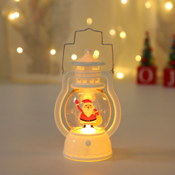 LED Jouluvalot Myrskylyhty Joulupukki Lumiukko Navettalyhty Kannettava Lamppu Joululahja Koristeet Backpack Santa Claus
