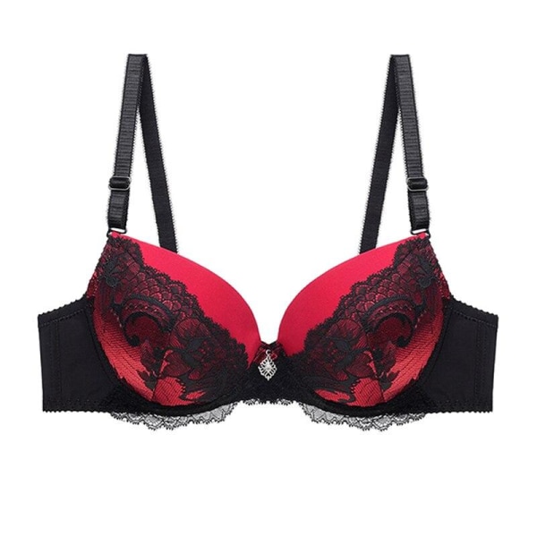 BC Cup Push Up BH Sexig Spets För Dam Underkläder BH Ajjusterbar Bralette Ropa Mujer Underkläder BH Blue 85C