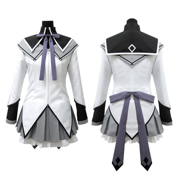 Anime Puella Magi Madoka Magica Akemi Homura Cosplay Kostym Klädanpassning costume M