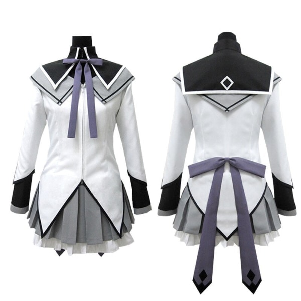 Anime Puella Magi Madoka Magica Akemi Homura Cosplay Kostym Kläder Anpassning costume M