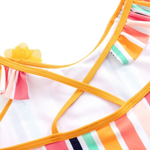 Baby Bikini Delad Baddräkt för Barn Flower 4/5T(120cm)