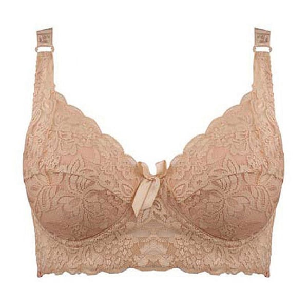 Naisten pitsiliivit Push Up seksikkäät rintaliivit naisille Iso koko Erittäin ohuet alusvaatteet C D Gold 38C