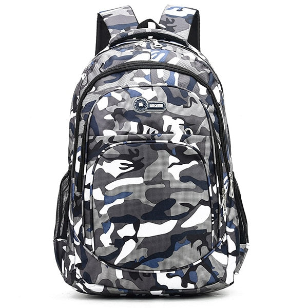 Kamouflage Ryggsäckar Herr Resa Barn Skolväska Cool Kille Militär Skolväskor För Tonårspojkar Flickor Skolryggsäck sac mochila LARGE RED