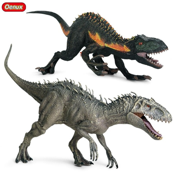 Ny Jurassic Indominus Rex Velociraptor Actionfigurer Savage Tyrannosaurus Dinosaur World Djur Modell PVC Collection Barnleksak dinosaur model6