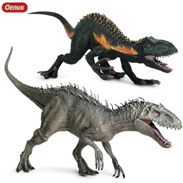 Ny Jurassic Indominus Rex Velociraptor Actionfigurer Savage Tyrannosaurus Dinosaur World Dyr Model PVC Samling Legetøj til Børn dinosaur model1