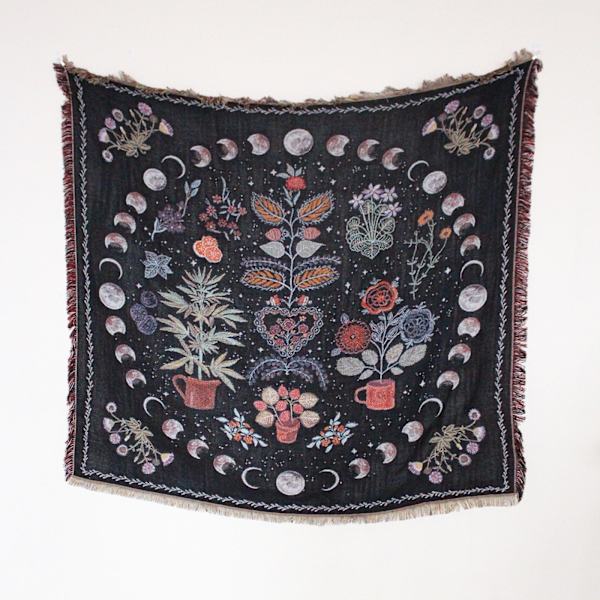 Nordisk Plaider til Seng Sofabetræk Stueindretning Sofaplaid Fritid Sengetæppe Udendørs Camping Picnic Måtte Boho Tapestry XT2022-2 130X160cm