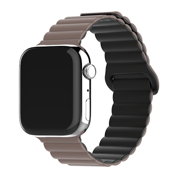 Kellon ranneke Apple Watch iWatch 38/40/41mmS10 42mm Suklaa mustalla