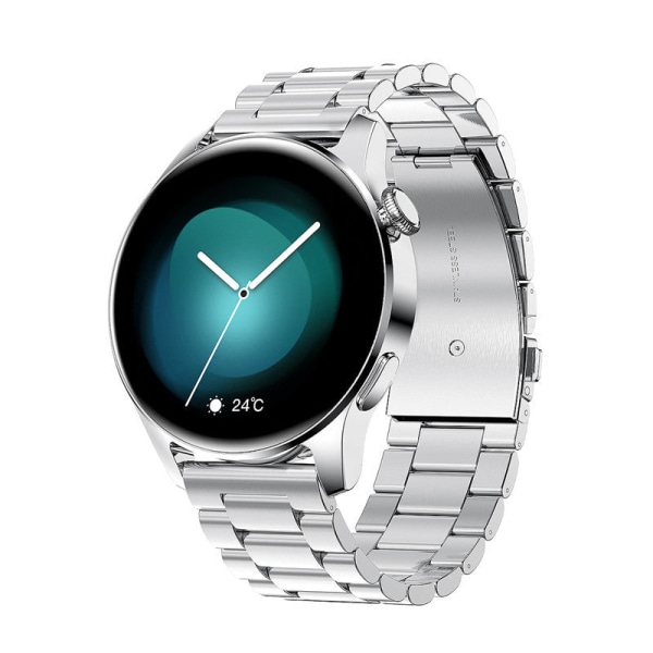 Smart Watch Offlinebetalning Bluetooth samtal Musik Puls Blodtryck Blodsyre Milan black steel