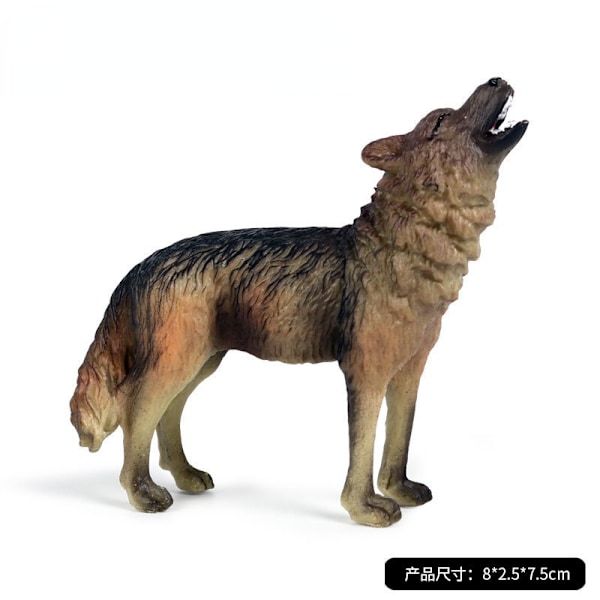 Små Simulations Ulve Actionfigurer PVC Figur Samleobjekter Vilde Dyr Figurer Figurer Børn Kognitive Legetøj Børnegave Wolf 3