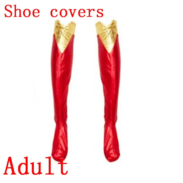 Vuxen Barn Superhjälte Cosplay Kostymer Supertjejer Klänning Skoskydd Kostym Superkvinna Klänning Kvinna Superhjälte Halloween Kläder Kids full set M