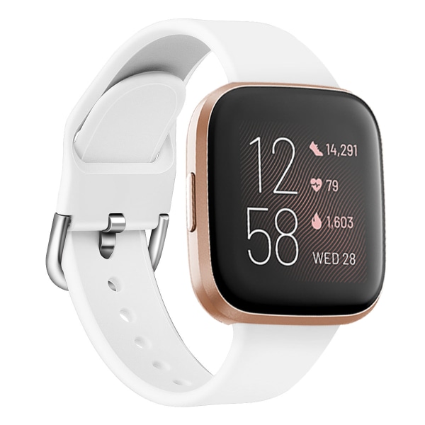 Klockarmband för original Fitbit Versa 2-armband Mjukt silikon Vattentäta handledstillbehör Ersättnings-correa för Fitbit Versa 2 Pink 9 S 5.5-6.7 inch