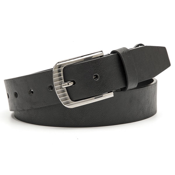 Bälte Herr Mode Casual Dekoration Jeans Rem Utomhus Legering Spänne Brett Bälte Herr 9007-Black Length 120 width 3.8