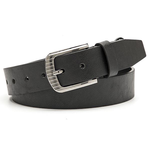 Bälte Herr Mode Casual Dekoration Jeans Rem Utomhus Legering Spänne Brett Bälte Herr 9010-Black Length 120 width 3.8