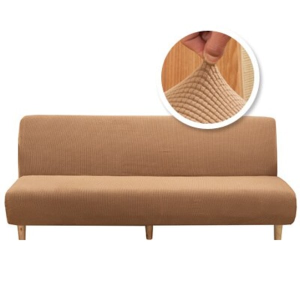 Storlek Sofföverdrag Bäddsoffa Fällbart Sits Överdrag Stretch Överdrag Armlös Billig Soffskydd Elastiskt Överdrag För Hem Hotell Bankett 3776-IV Z Size 160-190cm