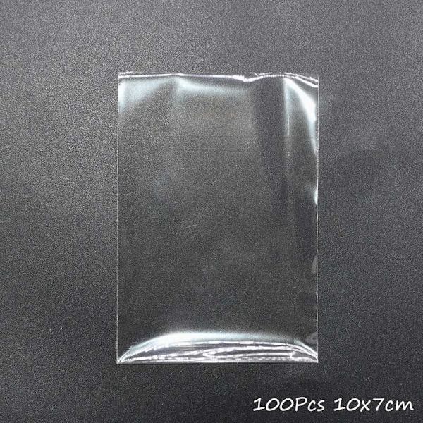 100 stk. Gennemsigtige plastikposer til slik, slikkepinde, kager, indpakning, cellofanposer, jule-, bryllups-, fødselsdagsfest, gavepose out of stock1