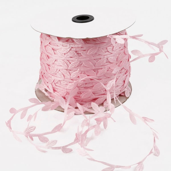 10 meter silke bladformet kunstig blomst grønne blader for hjem bryllupsdekorasjon DIY krans scrapbooking håndverk falsk blomst White