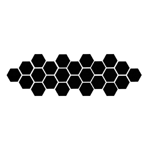 12 st/set DIY 3D Spegel Väggdekal Hexagon Heminredning Spegeldekoration Dekaler Konst Vägg Sovrumsdekoration Självhäftande Dekaler Blue 80x70x40mm